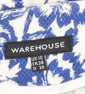 Womens UK Size 10 Warehouse  Casual Blue Trousers