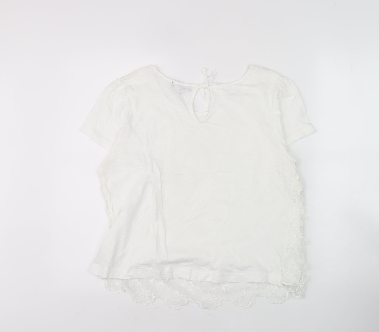 Womens UK Size 14 Soon White Basic Blouse