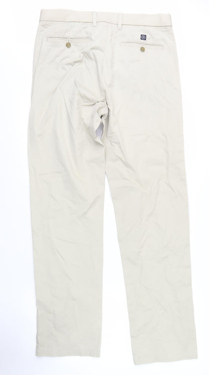 Marks and Spencer Men's Beige Chino Trousers L