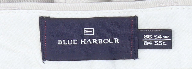 Marks and Spencer Men's Beige Chino Trousers L