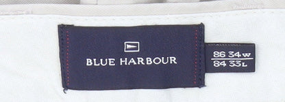 Marks and Spencer Men's Beige Chino Trousers L