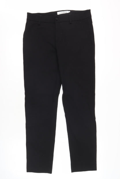 European Culture Women's Black Straight Trousers Size 10