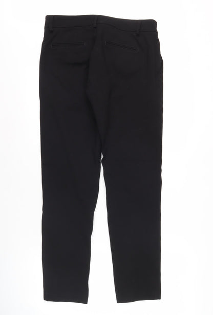 European Culture Women's Black Straight Trousers Size 10
