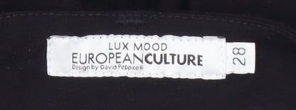 European Culture Women's Black Straight Trousers Size 10