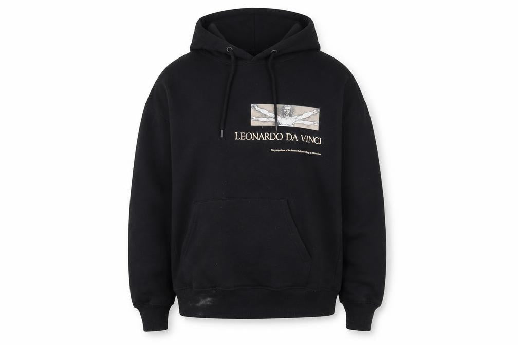 Mens UK Size M Pull&Bear Black Pullover Hoodie