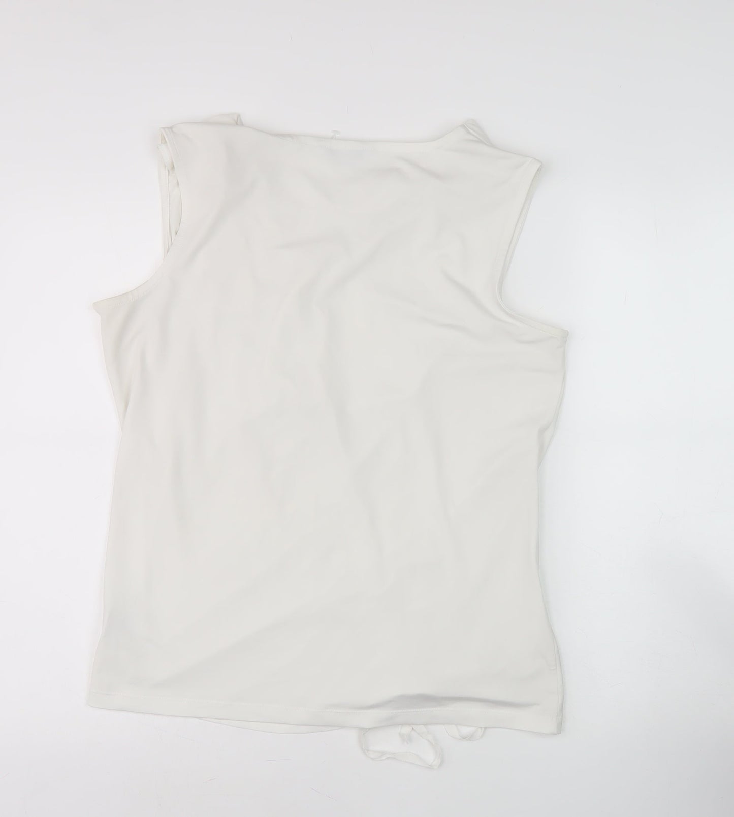 Womens UK Size 12 NEXT White Basic Tank