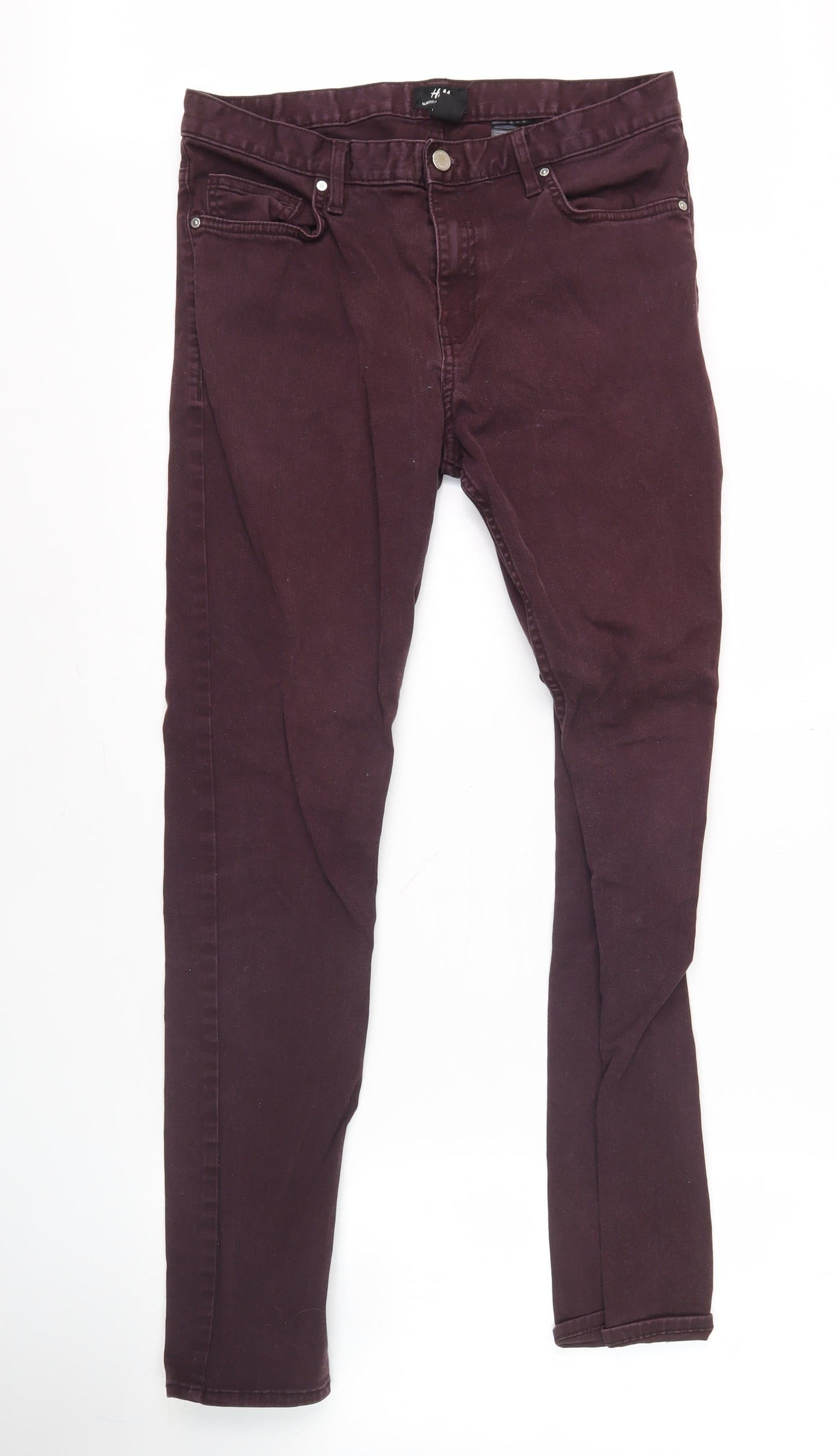 H&M Men's Purple Skinny Jeans Size 29
