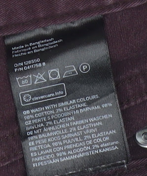 H&M Men's Purple Skinny Jeans Size 29