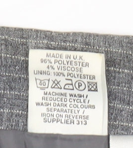 Design Essentials Women's Grey Striped Pencil Skirt