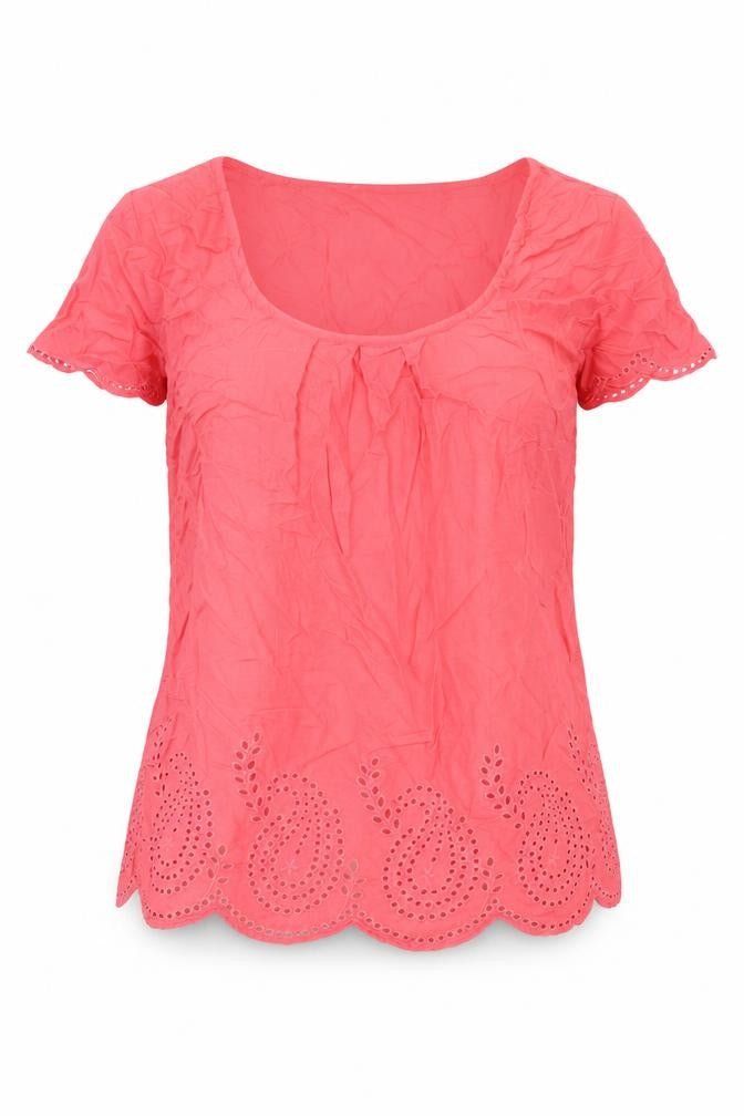 Womens UK Size 8 Monsoon Pink Basic Blouse