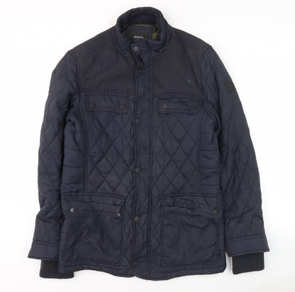 Mens UK Size S Burton Blue Quilted Coat