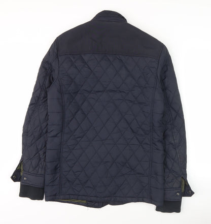 Mens UK Size S Burton Blue Quilted Coat