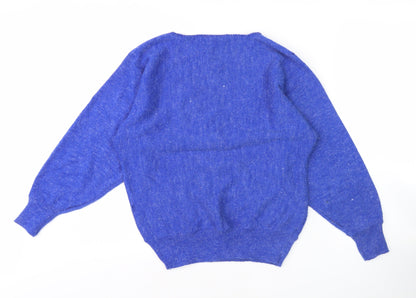 Tigi-Wear Blue Women's Embroidered Pullover Jumper