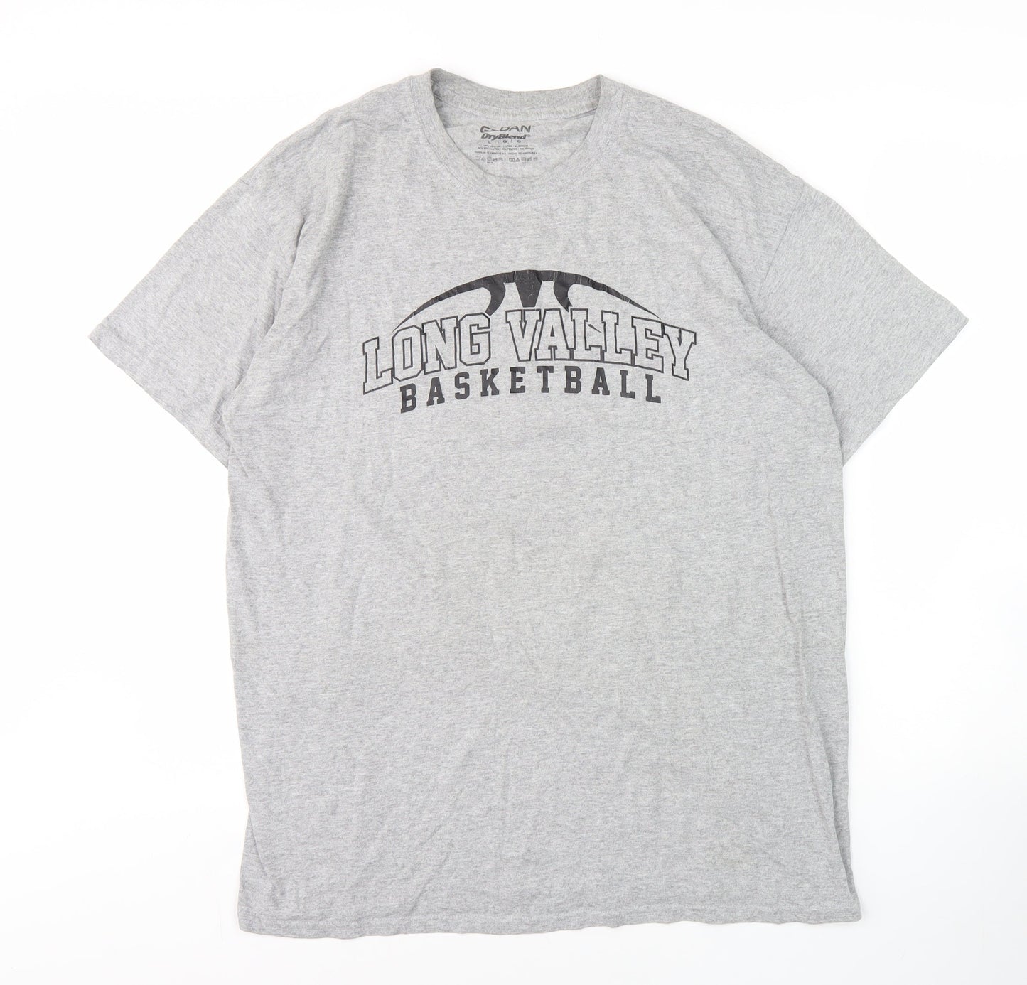 Mens UK Size L Gildan Grey  T-Shirt