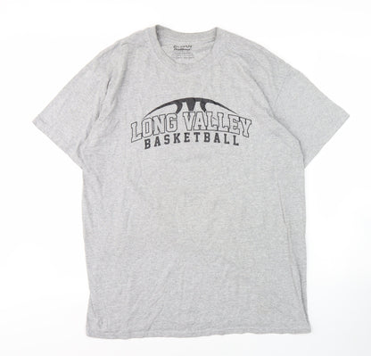 Mens UK Size L Gildan Grey  T-Shirt