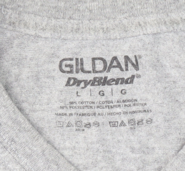 Mens UK Size L Gildan Grey  T-Shirt