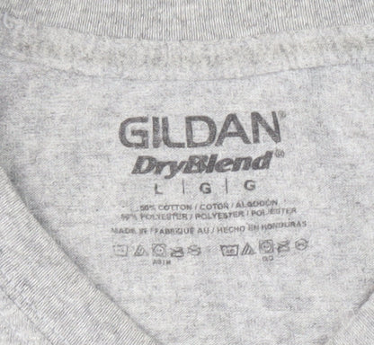 Mens UK Size L Gildan Grey  T-Shirt