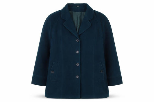 Bon Marche Women's Blue Wool Overcoat Size 20
