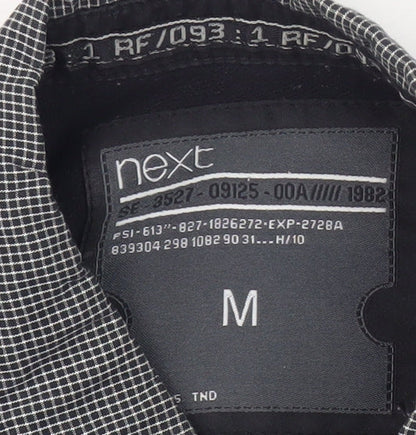 Next Men's Black Polo Shirt Medium Short Sleeve Casual