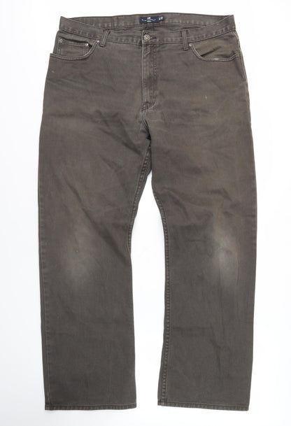 Marks and Spencer Grey Straight Leg Jeans - Size 38