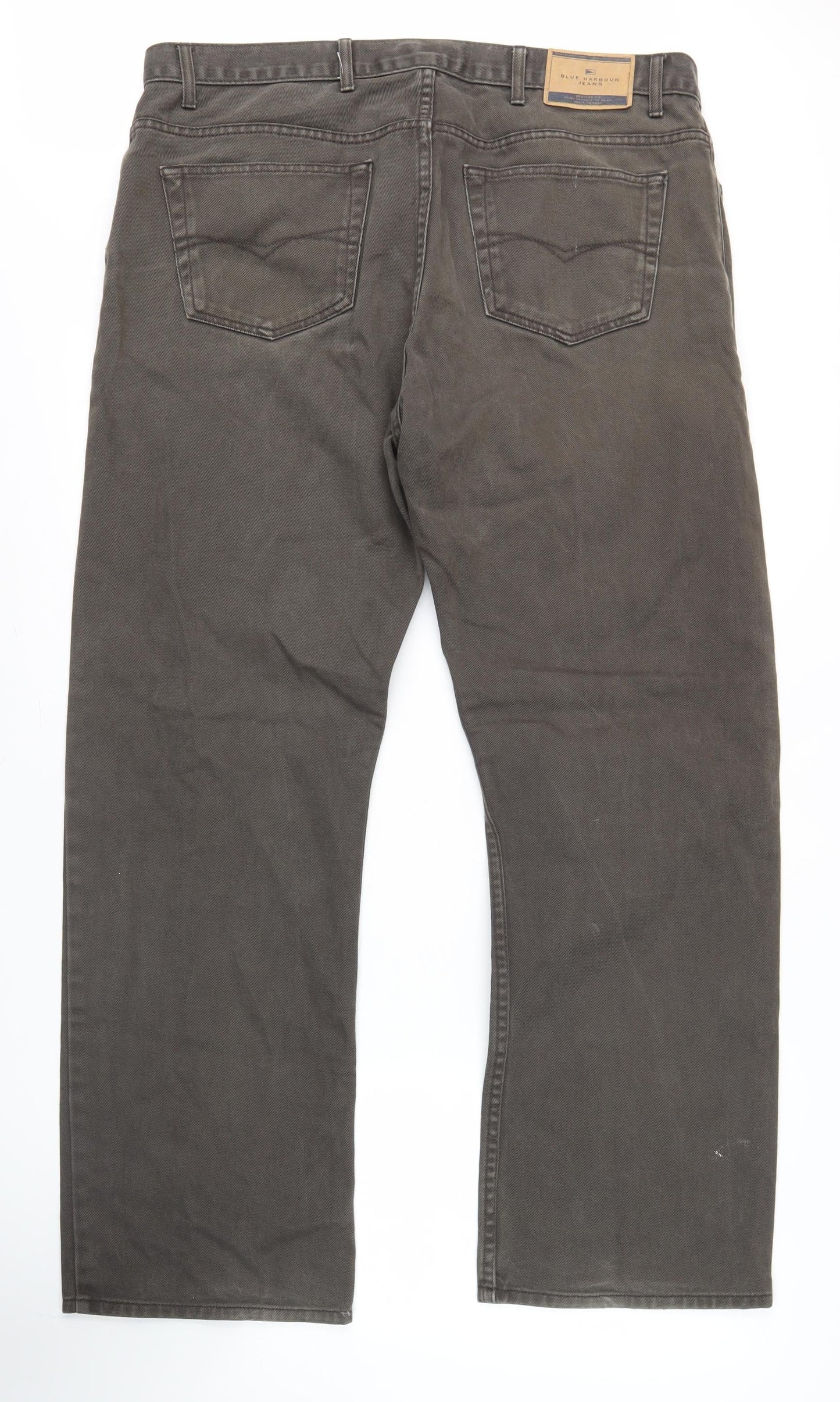 Marks and Spencer Grey Straight Leg Jeans - Size 38