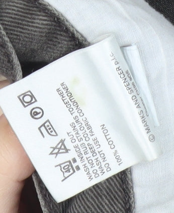 Marks and Spencer Grey Straight Leg Jeans - Size 38