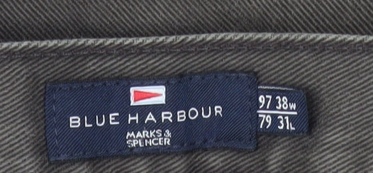 Marks and Spencer Grey Straight Leg Jeans - Size 38