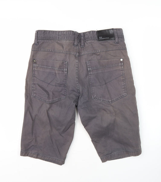 Crosshatch Men's Grey Biker Shorts Size 32