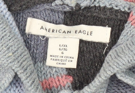 Womens UK Size L American Eagle Multicoloured Pullover Jumper