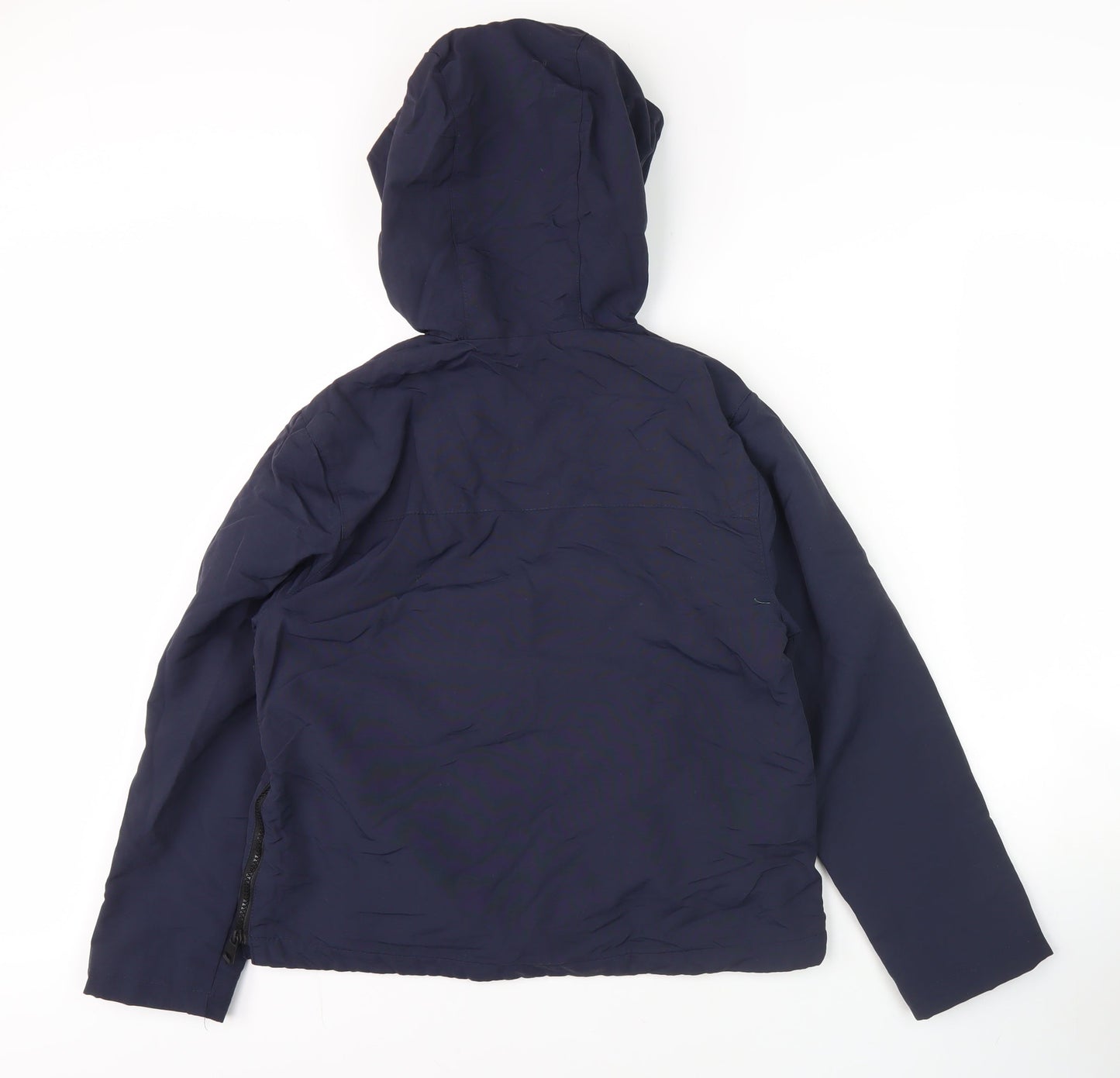 Zara Girls Blue Anorak Jacket, 13-14 Years, Hooded, Lined
