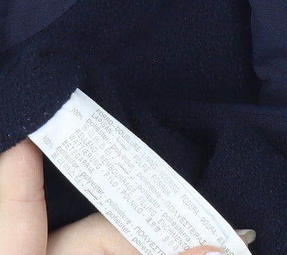 Zara Girls Blue Anorak Jacket, 13-14 Years, Hooded, Lined