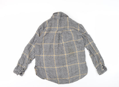 Womens UK Size S Mango Multicoloured Basic Button-Up