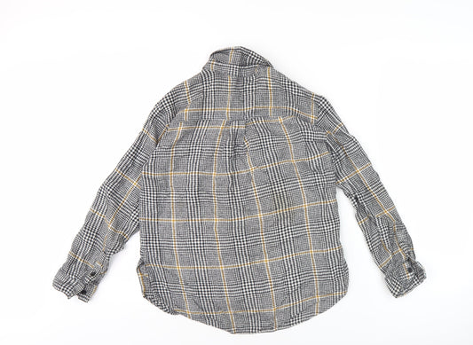 Womens UK Size S Mango Multicoloured Basic Button-Up