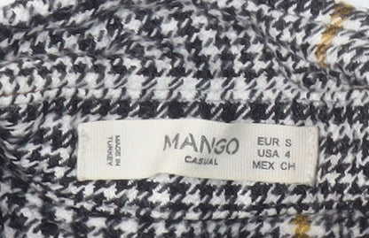 Womens UK Size S Mango Multicoloured Basic Button-Up