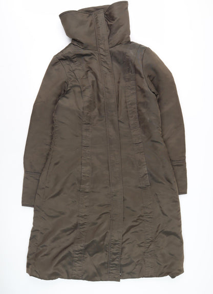 Womens UK Size 10 Planet Green Quilted Coat