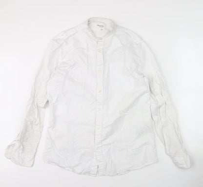 Selected Homme Men's White Regular Fit Shirt, Size 16.5