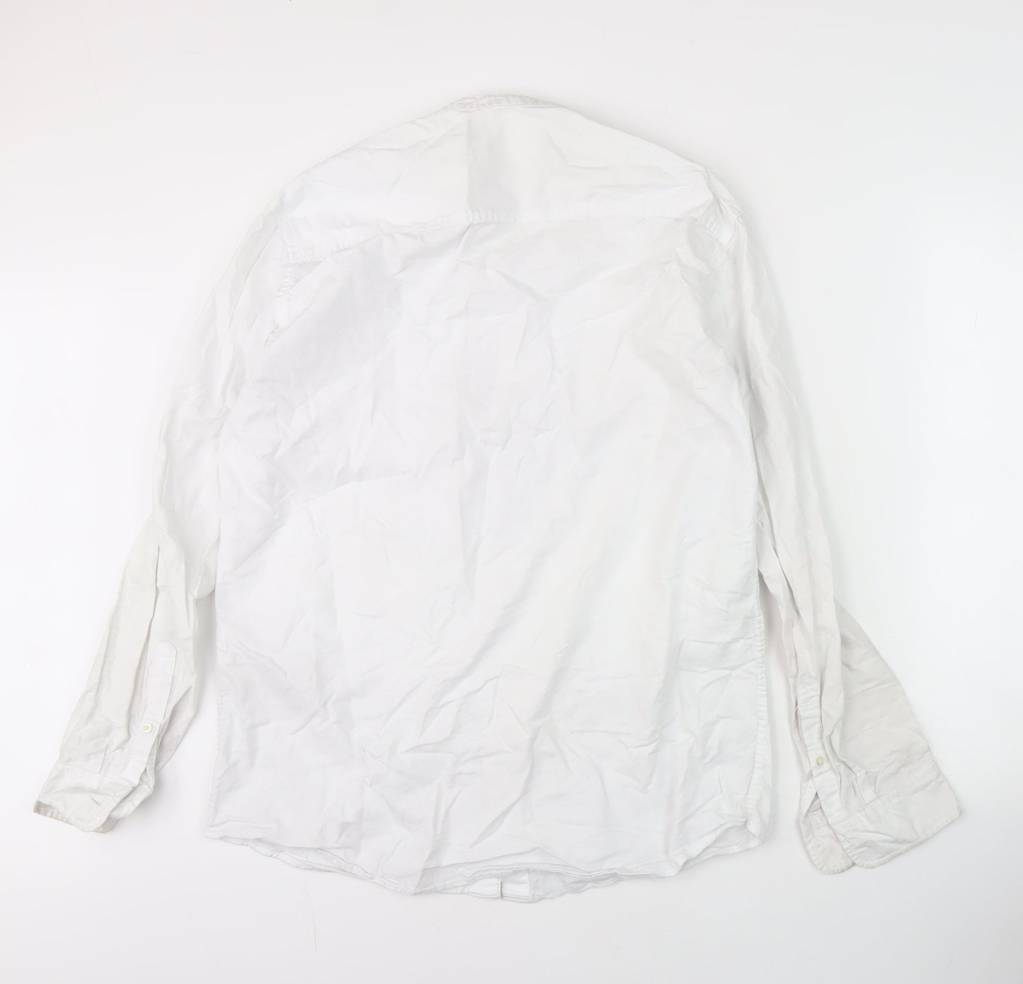 Selected Homme Men's White Regular Fit Shirt, Size 16.5