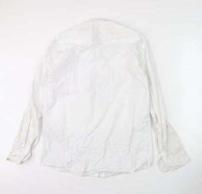 Selected Homme Men's White Regular Fit Shirt, Size 16.5