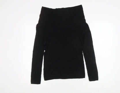 Womens UK Size 10 Marks and Spencer Black  T-Shirt