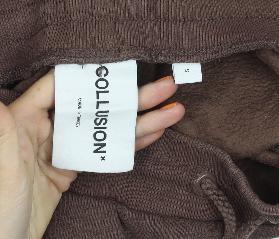 Collusion Women's Brown Jogger Trousers - Size S