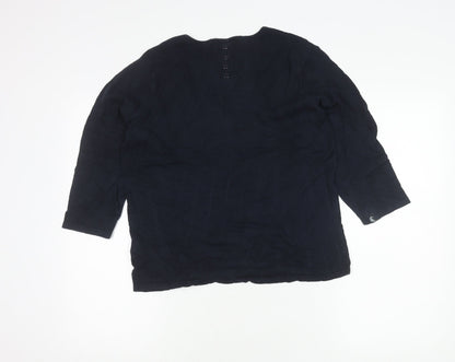 Womens UK Size 14 NEXT Blue Basic Blouse