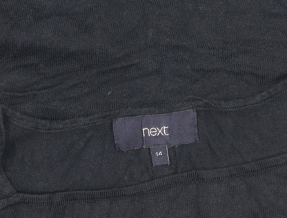 Womens UK Size 14 NEXT Blue Basic Blouse