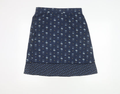 Mantaray Women's Blue Floral A-Line Skirt Size 14