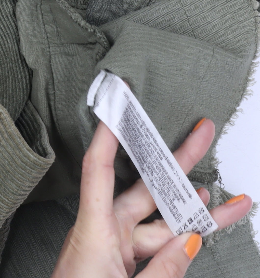 Womens UK Size 14 Zara Green Basic Jacket