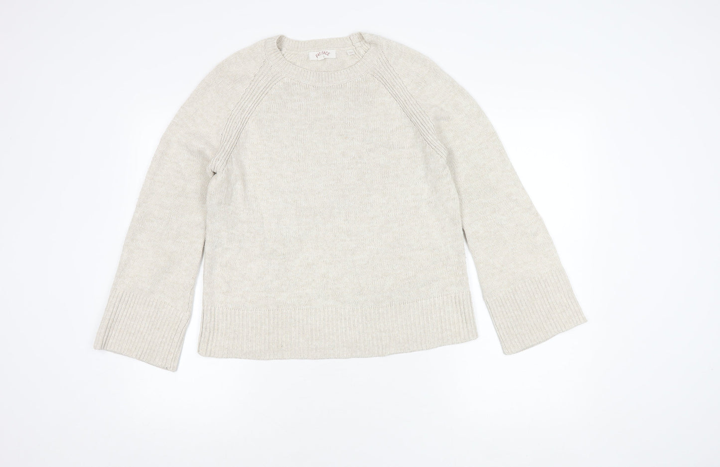 Womens UK Size 10 Fat Face Ivory Pullover Jumper
