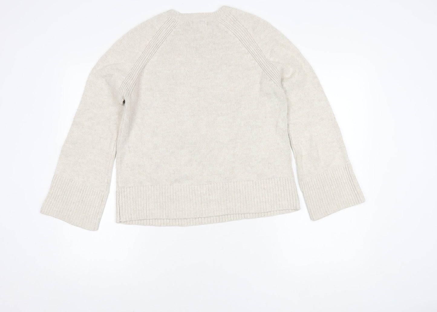 Womens UK Size 10 Fat Face Ivory Pullover Jumper