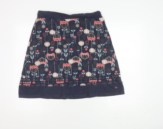 Mantaray Women's Multicoloured Floral A-Line Skirt Size 14