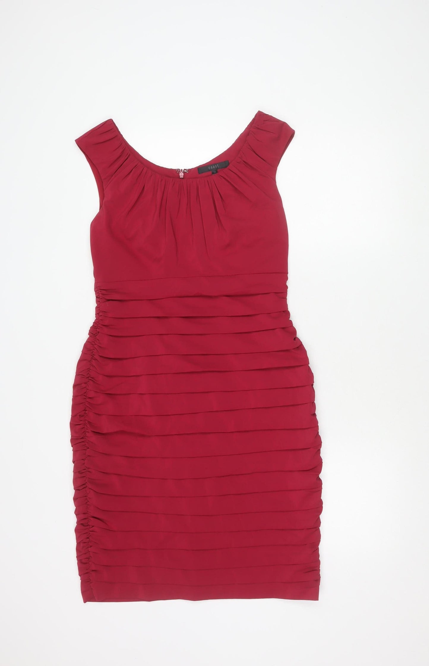 Coast Women's Red Sheath Dress, Size 12