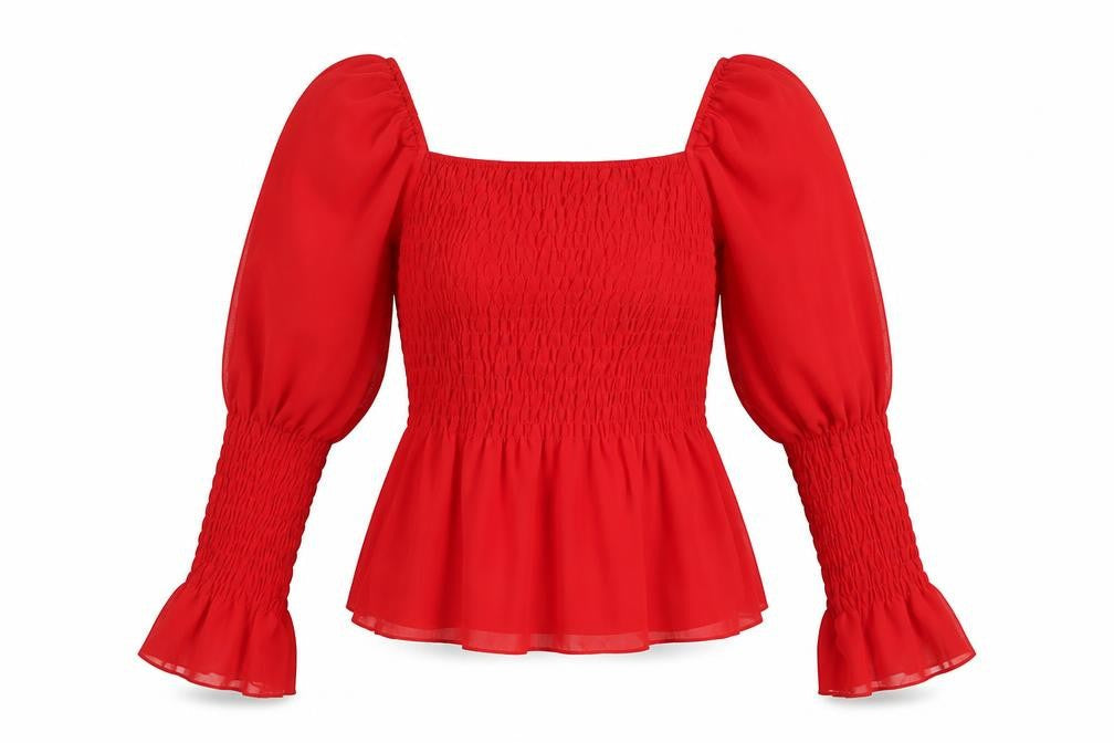 Womens UK Size 12 Quiz Red Basic Blouse