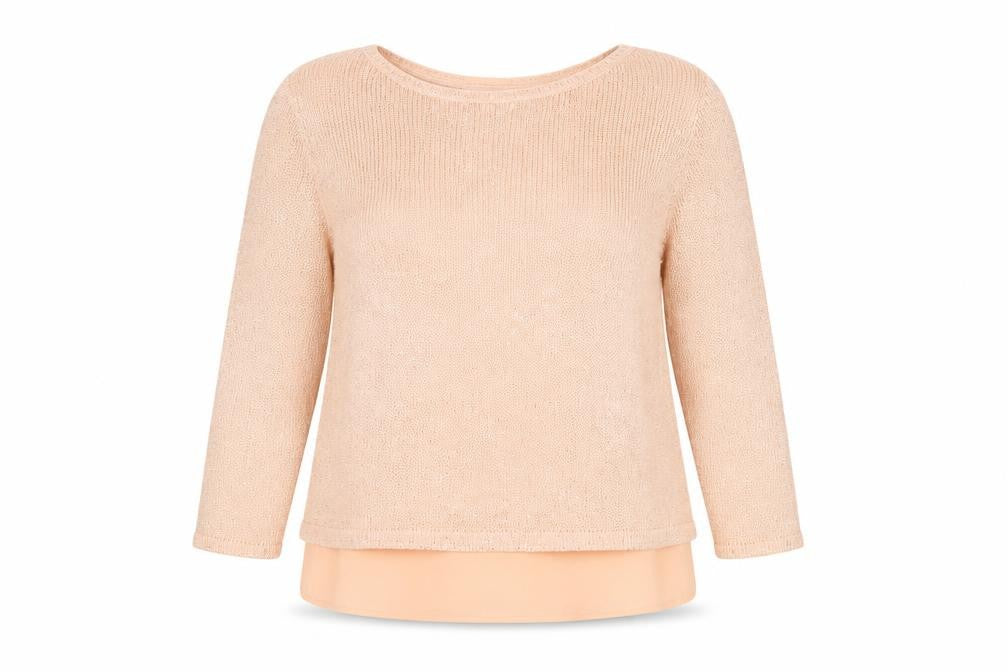 Womens UK Size 14 Monsoon Peach Basic Blouse